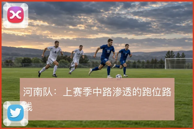 河南队：上赛季中路渗透的跑位路线